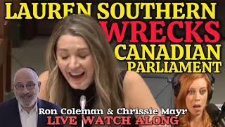 Lauren Southern Canadian Parliament Testimony LIVE REACTION! Ron Coleman & Chrissie Mayr