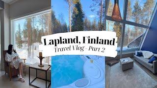Staying at a Luxury Glass Igloo & Husky Safari | Lapland FINLAND ️ Travel Vlog Pt. 2