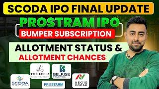 Scoda IPO Final Update | Prostram IPO Allotment Chances | All IPO Updates | Jayesh Khatri