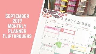 September 2019 Monthly Planner Flipthrough