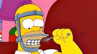 The Simpsons Homer, who can't even eat steak because he broke his jaw.