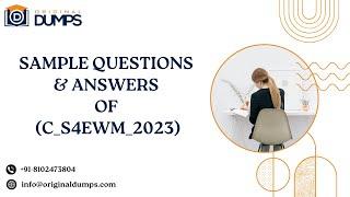 Sample Questions for C_S4EWM_2023 SAP Certified Associate - Extended Warehouse Management