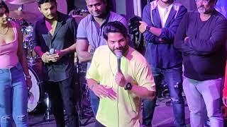 actor and rapper #noel was singing with actor #varunsandesh at #viraji movie event #rapsong #noël