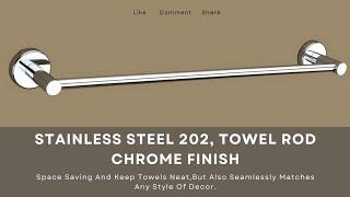 Stainless Steel Chrome Plated Towel Rod / Towel Rail for Bathroom / Towel Bar / Hanger, DY1768