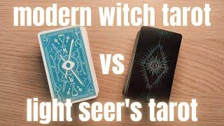 Modern Witch Tarot VS Light Seer's Tarot ️ Battle of the Beginner Decks 