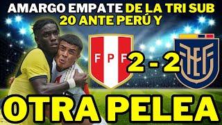  PELEA ENTRE LA TRI Y PERÚ SUB 20  con AMARGO empate 2 - 2  RESUMEN Y ANÁLISIS