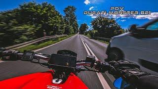 Ducati Monster 821 POV RAW Sound Ride | DJI MIC 2 | Gopro 12 | 4K 