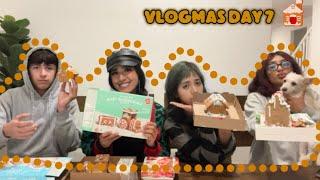 We built gingerbread houses | VLOGMAS DAY 7 