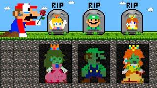 Mario R.I.P All Friends: Peach, Luigi, Daisy | Zoombie Calamity | Game Animation