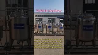 500L/batch fresh milk yogurt producing line ready for delivery