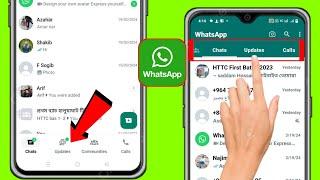 Как удалить нижнюю панель навигации WhatsApp (2024) | Изменить панель навигации WhatsApp снизу вверх