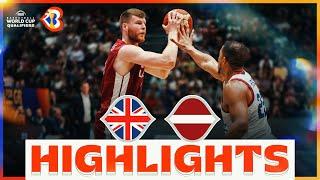  GBR -  LAT | Basketball Highlights - #FIBAWC 2023 Qualifiers