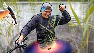BLACK MARSH HOLE ALMOST DEVOURERS EDVIN.. (FISHING WITH SURFACE LURES) | Team Galant