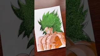 [ASMR] Broly Ledendary Super Saiyan Satisfying Glitter Drawing | WyRich #broly #satisfyingart