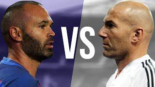 Andrés Iniesta VS Zinedine Zidane - Who Is Better? - Crazy Dribbling Skills Show & Goals - HD