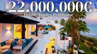 Inside the Most EXPENSIVE & ONLY Double-Duplex Front-Line Penthouse in Puente Romano Marbella, Spain