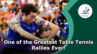 Possibly the Greatest Table Tennis Rally Ever!