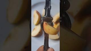 Apples  in Garlic press ASMR