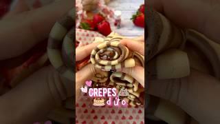 Crepes dúo  con la mejor textura #recetas #recetasfaciles