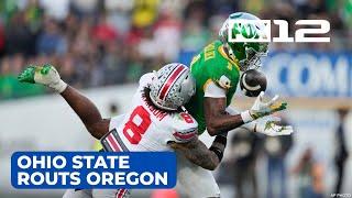 Previously undefeated Oregon Ducks lose Rose Bowl 41-21 to Ohio State