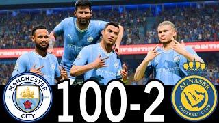 FC 24 -MESSI RONALDO NEYMAR & MBAPPE | ALL STARS |  AL NASSR 100-0 MANCHESTER UNITED