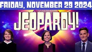 JEOPARDY November 29 2024 WORLD AIRPORTS Final ANSWER & FULL Episode Preview Today Friday 11/29/24