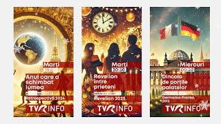 Programul TVR INFO de Revelion 2025