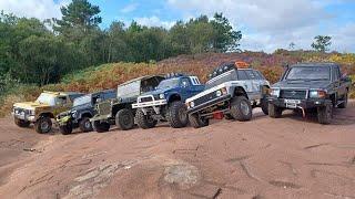 RC Trail Trucks - Group Crawl - Boomracing BRX01 - Tamiya Bruiser - Roc Hobby - TRX-4 - Carisma SCA