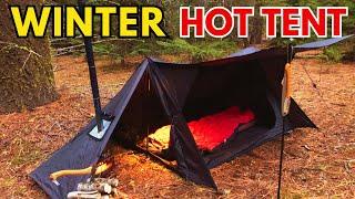 Start WINTER CAMPING With This Budget HOT-TENT- Pomoly Stovehut 70 (3.0) Gear Review