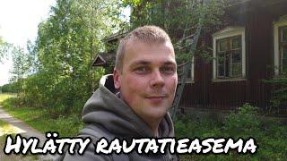 Hylätty/autio rautatieasema Kainuussa. Komea hirsinen asemarakennus Urbex vlog 4k