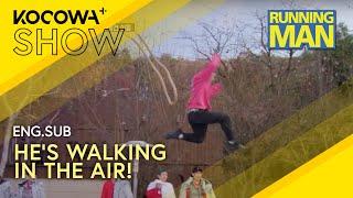 Haha Walks On Air! SPOILER: He Gets Wet!  | Running Man EP734 | KOCOWA+