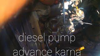 how to ve diesel fuel pump advance adjustment | fuel pump advance setting