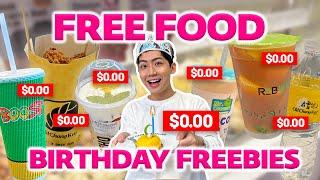 EATING ONLY FREE BIRTHDAY FOOD FOR 24 HOURS!