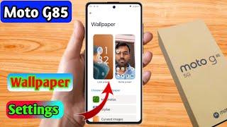 how to change lock screen wallpaper in moto g85 5g, moto g85 5g change wallpaper