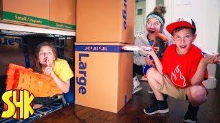 Fortnite Hide & Seek Nerf Battle Royale! | SuperHeroKids