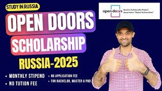 Open Doors Scholarship for Bachelor Master & PhD | Step by Step guide