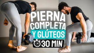 Ejercicios PIERNA COMPLETA y GLÚTEOS en casa 30 Min | Rutina glúteos y piernas fuertes 