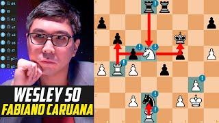 Wesley So *CRUSHED* Fabiano Caruana with 9 Great Moves - Ultimate Blitz Challenge 2016