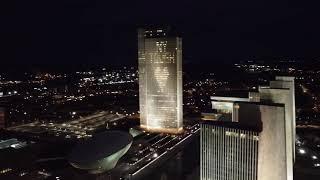 Albany ny drone footage night NY Tough