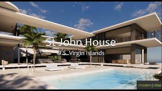 LUXURY ARCHITECTS: the Caribbean House, U.S. Virgin Islands (Modern Villas, Oct.'20)