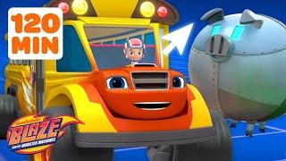 School Bus Blaze Monster Machine!  w/ AJ | Science Games for Kids | Blaze and the Monster Machines