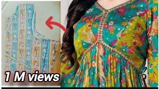 viral Aliyacut kurti cutting & stitching/ meesho style kurti/meesho dress designing/with HinaKashif