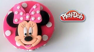 Minnie Mouse Cake DIY Play-Doh Recipe How to Make Play Dough - CLAY ART TV