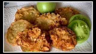 Super CRISPY Fried Green Tomatoes!