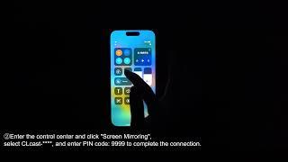 Happrun F5 Projector - iPhone Connection #happrun #tutorial