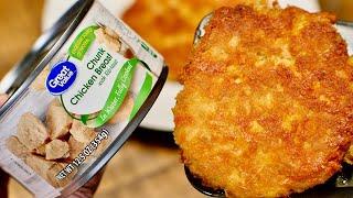 Easy & Cheesy Canned Chicken Patties Recipe!