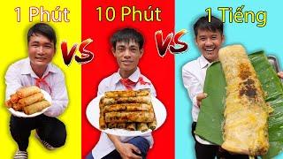 Hưng Troll | Thử Thách Bánh Da Nem 1 Phút Vs 10 Phút Vs 1 Tiếng | Bánh Da Nem Nào Ngon Hơn ?