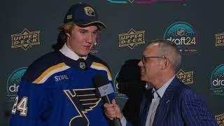 One-on-one interview with Colin Ralph at 2024 NHL Draft