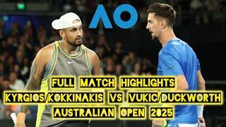 KYRGIOS/KOKKINAKIS vs VUKIC/DUCKWORTH HIGHLIGHTS AO25