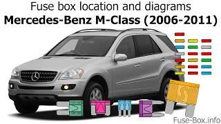 Fuse box location and diagrams: Mercedes-Benz M-Class (2006-2011)
